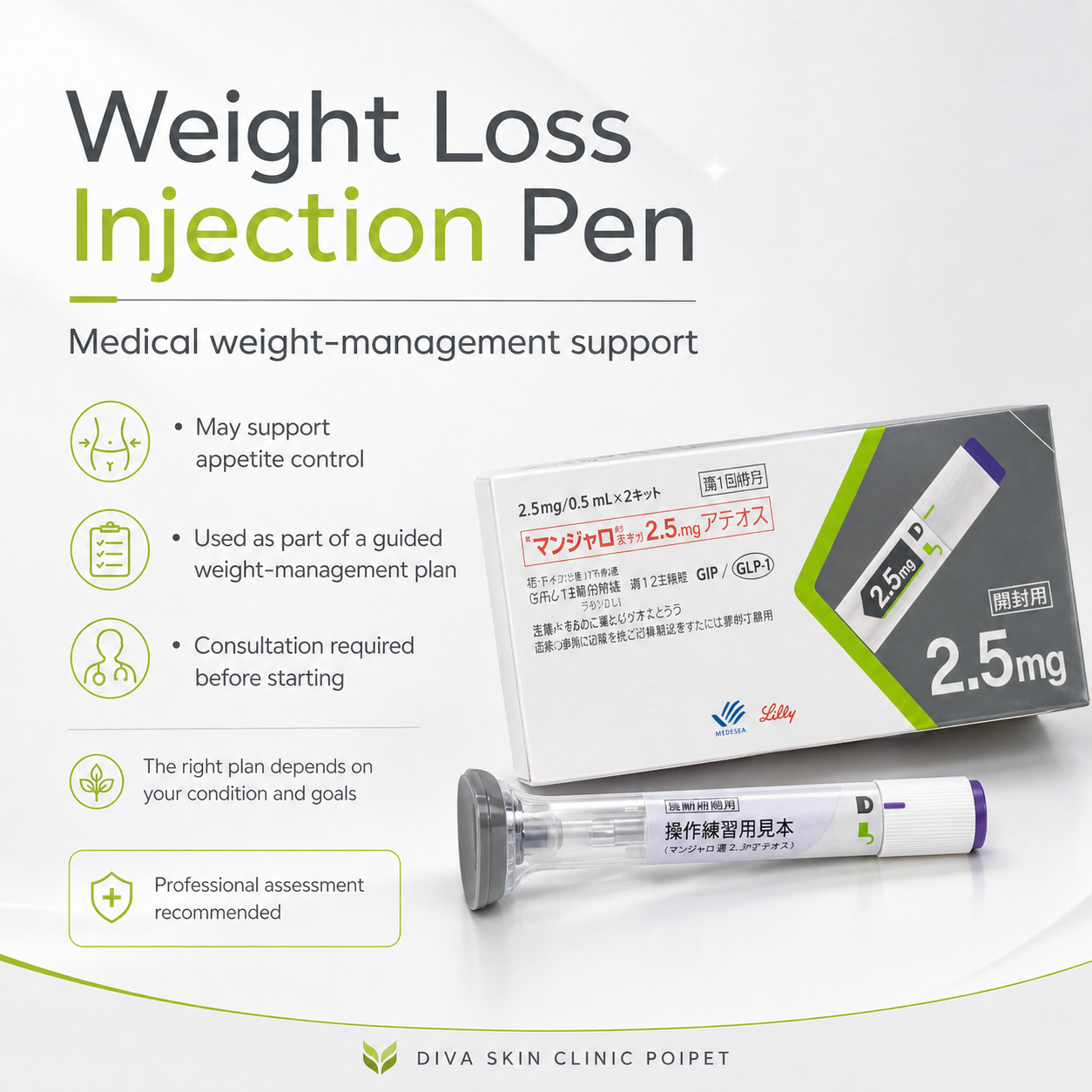 Mounjaro Weight Management image 7 at DIVA Skin Clinic Poipet